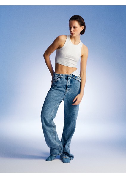 Taşlı Crop Top