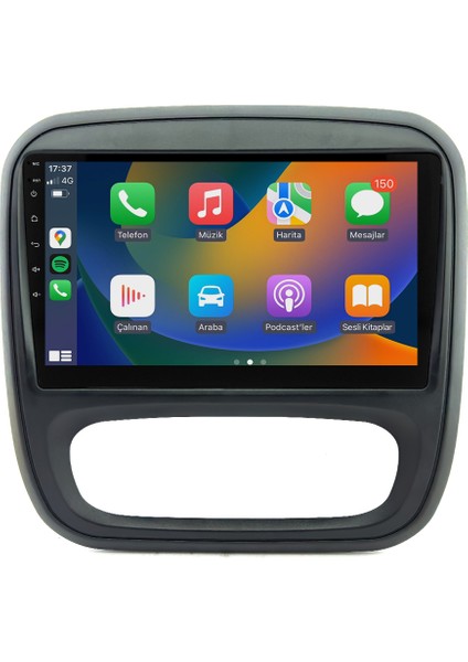 Renault Traffic (2015-2021) Android 14 Multimedya Carplay 10 Inch 4 GB Ram - 64 GB Hafıza CRV-4705XD