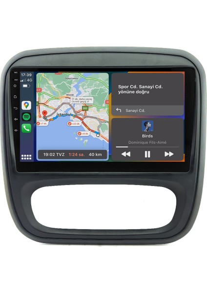 Renault Traffic (2015-2021) Android 14 Multimedya Carplay 10 Inch 4 GB Ram - 64 GB Hafıza CRV-4705XD