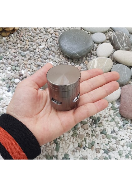 Mini Boy Gri Renk 40 mm. Grinder Herbal Parçalayıcı pt96gr modelleri