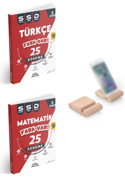 8.Sınıf LGS SSD Sarmal Deneme (Türkçe+Matematik) + Telefon Tutucu