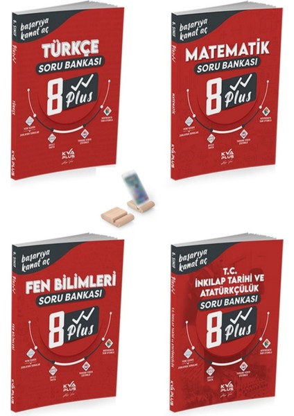 LGS 8.Sınıf Türkçe+Matematik+Fen Bilimleri+Inkılap Plus Soru Bankası+Telefon Tutucu