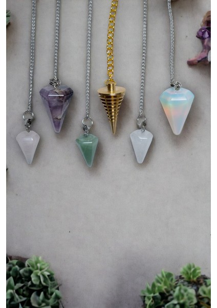 Aventurin Doğal Taş Pandül Tam Set Sarkaç indirimleri