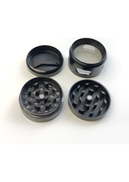 Mini Boy Siyah Renk 40 mm. Grinder Herbal Parçalayıcı pt96sy