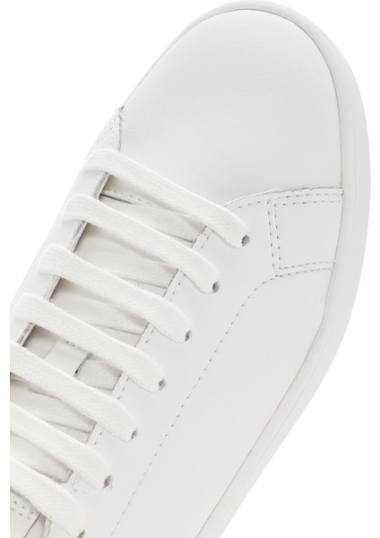 Kadın Beyaz Bağcıklı Spherica Ecub Deri Sneaker D45WEB00085C1000