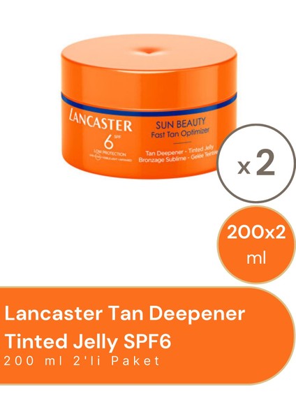 Tan Deepener Tinted Jelly Spf 6 2 Adet 200 ml