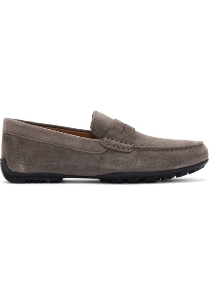 Erkek Vizon Kosmopolis Süet Deri Casual Loafer U35CFB00020C6029