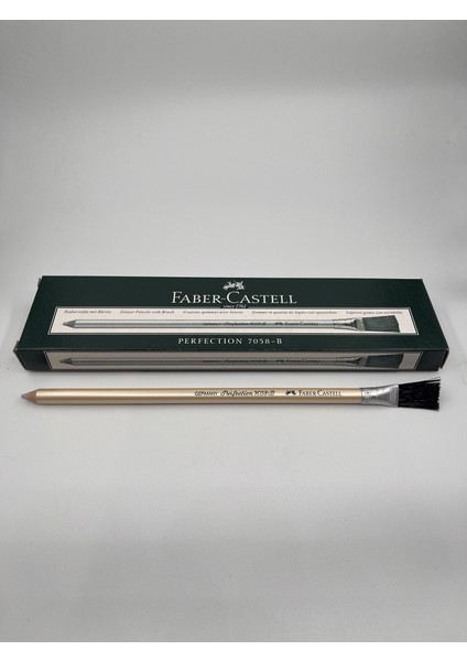 Faber Castell Perfection 7058-B Fırçalı Daktilo Silgisi (12 Adet)