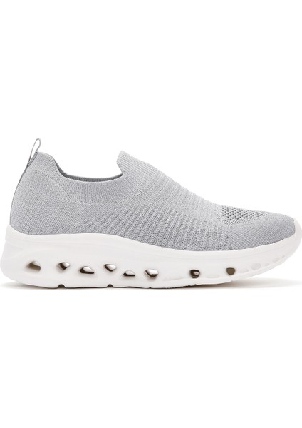 Zero Kadın Gri Kalın Tabanlı Sneaker 24SFD49576F