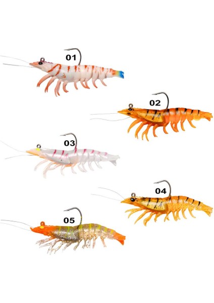 Real Shrimp 7.6cm 12GR Silikon Karides Yem