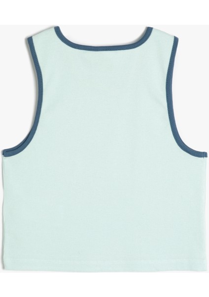 Crop Atlet Bisiklet Yaka Köpek Baskılı Ribanalı Pamuklu fiyatları