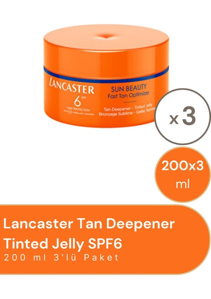 Tan Deepener Tinted Jelly Spf 6 3 Adet 200 ml