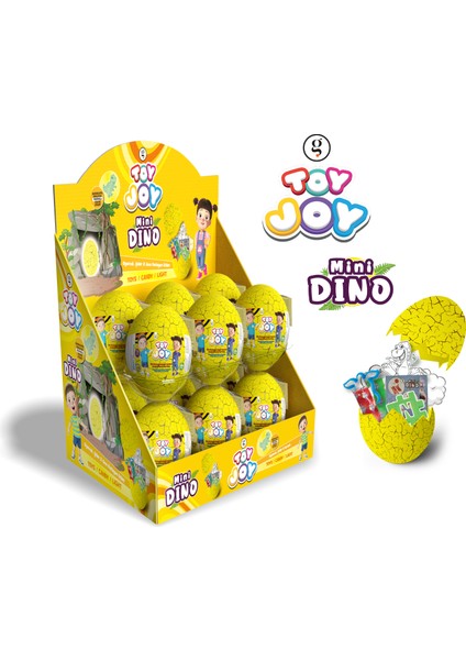 Toy Joy Mını Dıno Çatlak Yumurta  7gr Sarı