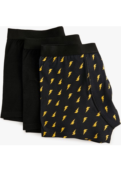 3'lü Boxer Seti Basic ve Baskılı Pamuklu fiyatları
