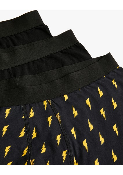 3'lü Boxer Seti Basic ve Baskılı Pamuklu modelleri