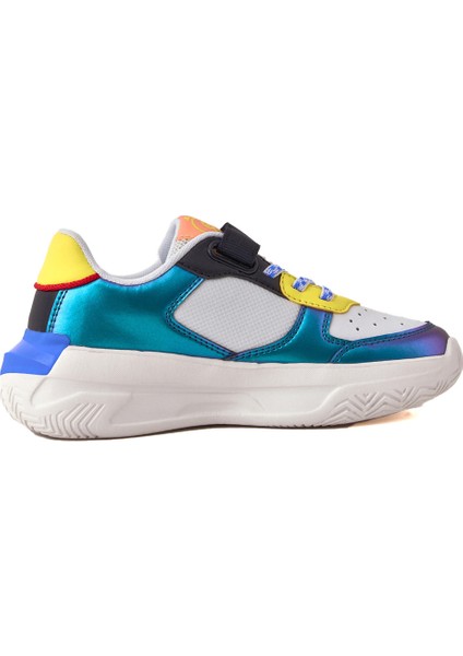 Siyah Kız Trend Renkli Tabanlı Cırt Cırtlı Çocuk Sneaker modelleri