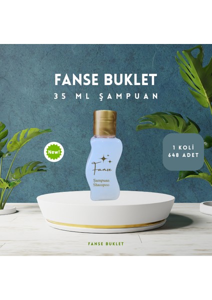 Tek Kullanımlık Otel Buklet Şampuan S Şise 648 Adet 35 ml
