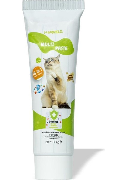 Multi Paste Kediler Için Multivitamin Malt Macunu