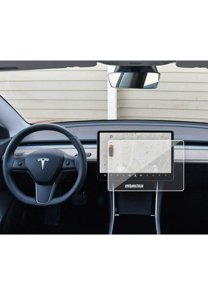 Tesla Model 3 ve Model Y 15 Inç Navigasyon Multimedya Uyumlu Nano Ekran Koruyucu