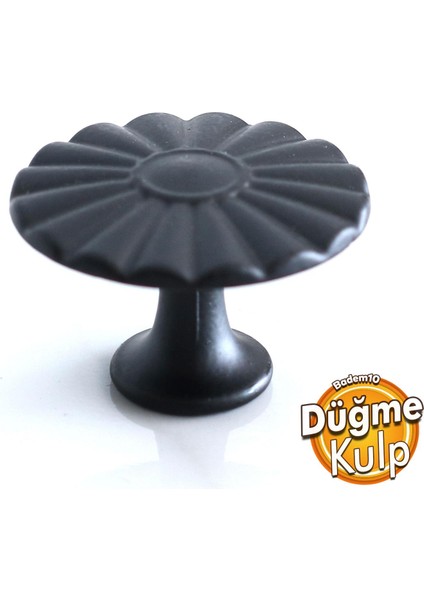 Güneş Düğme Mat Siyah Kulp Mobilya Mutfak Dolabı Çekmece Dolap Kulpları Kapak Kulpu Metal