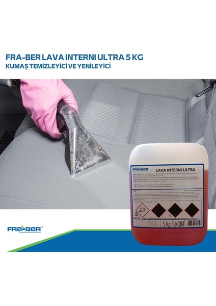 Lava Interni Ultra Yoğun Konsantre Detaylı Kumaş Temizleyici (1:100 Konsantre) - 5 kg