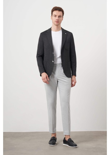 Erkek Siyah Örme Slim Fit Torba Cep Mono Yaka Spor Ceket fırsatları