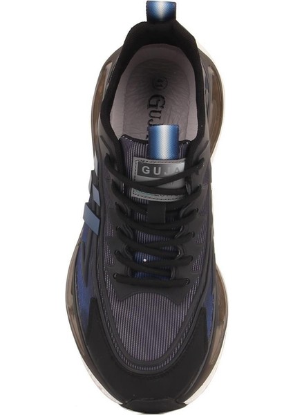 Erkek Günlük 24Y503 Yüksek Taban Siyah Mavi Sneaker Ayakkabı indirimleri