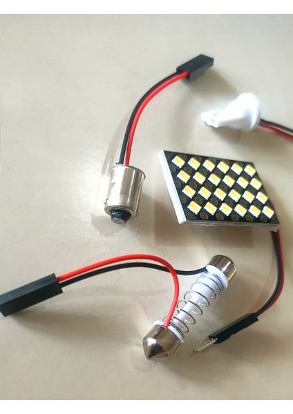 Oto Tavan Cob LED 12V 24 LED Beyaz (25MMX35MM) fiyatları