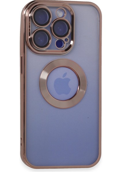 Apple iPhone 15 Pro Kılıf Slot Silikon - Rose Gold