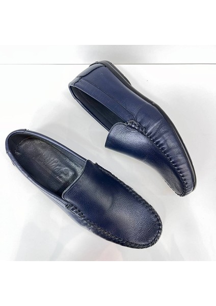 Erkek Lacivert Klasik Loafer Ayakkabı 977