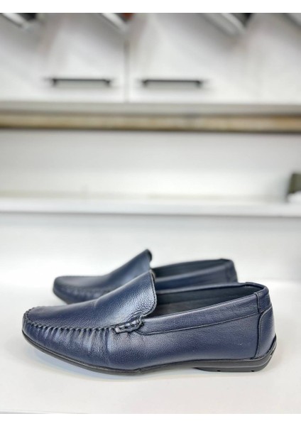 Erkek Lacivert Klasik Loafer Ayakkabı 977