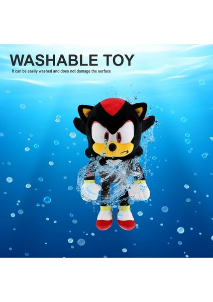 Runjing Shadow The Hedgehog Peluş Oyuncak - Süper Yumuşak Siyah Sonic Hedgehog Figürü - Çocuklar Için Mükemmel Gölge Erkek ve Kız Çocuklar Için Hediye Peluş Figür - 12" Siyah Yurt Dı (Yurt Dışından)