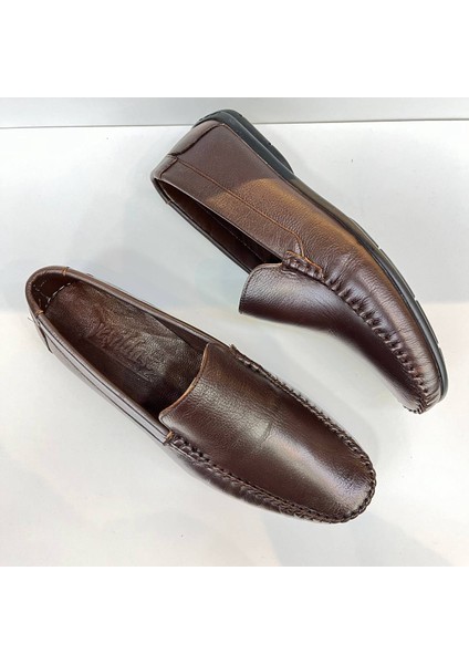 Erkek Kahverengi Klasik Loafer Ayakkabı 977