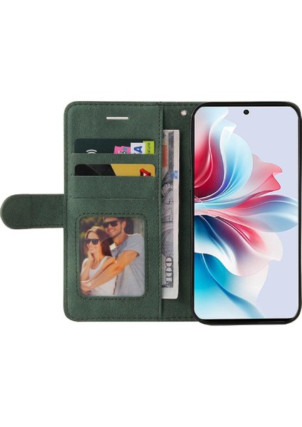 Kart Yuvası Standı ile Oppo Oppo 11F 5g Iki Renkli Dikiş Için Flip Case (Yurt Dışından) indirimleri