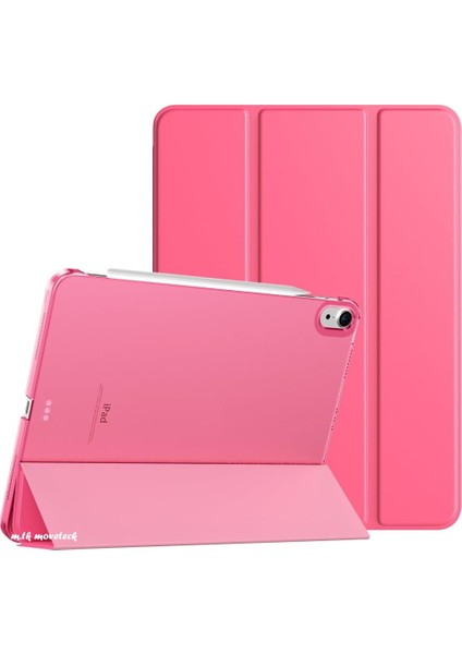 Apple Ipad Air 11 Inç 2024 Air 6. Nesil Uyumlu Kılıf Akıllı Smart Uyku Modlu Standlı Şeffaf Smart Kapaklı A2899, A2900