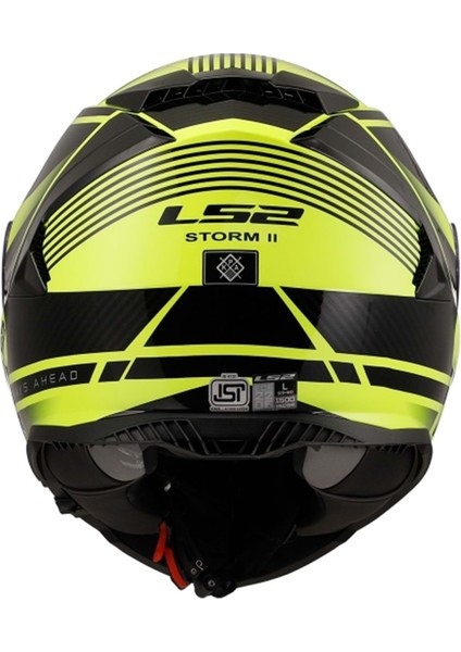 Storm 2 Dodger Mat Siyah-Neon Sarı Kask - M