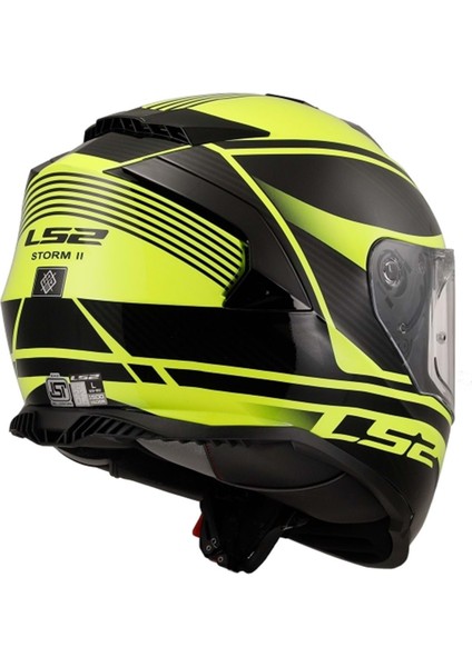 Storm 2 Dodger Mat Siyah-Neon Sarı Kask - M