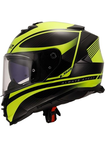 Storm 2 Dodger Mat Siyah-Neon Sarı Kask - M
