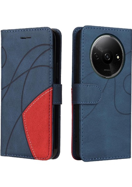 Xiaomi Redmi A3 Için Flip Case Pu Deri Flip Folio Kılıf Kickstand ile (Yurt Dışından)