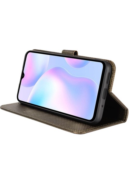Xiaomi Redmi 9A Için Kılıf Kapak Manyetik Cüzdan Kickstand Kart Tutucu (Yurt Dışından)