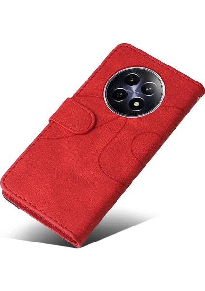 Realme 12 5g Kickstand Koruyucu Pu Deri Flip Folio Kılıf Için Flip Case (Yurt Dışından) fırsatları