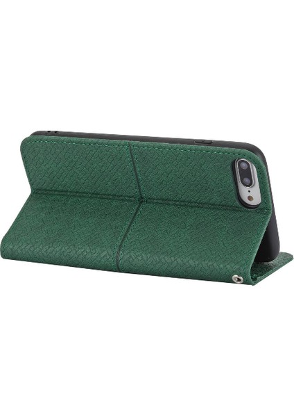 IPhone 8 Için Kılıf Artı Pu Deri Kapak Çevirin Folio Kitap El Cüzdan Kredi (Yurt Dışından)