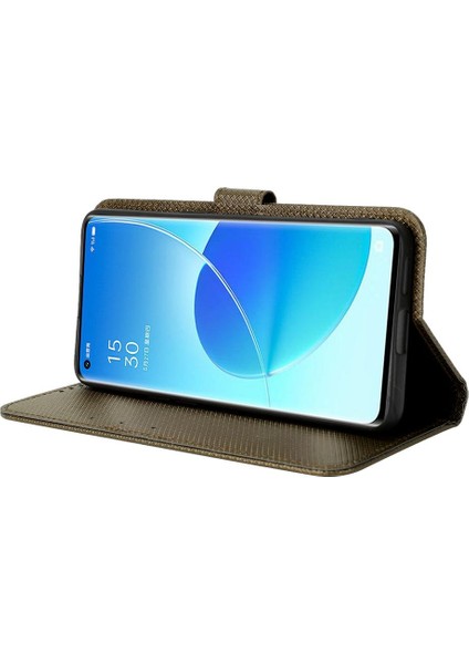Oppo Oppo 6 5g Için Kickstand Kart Tutucu Manyetik Cüzdan Kapak (Yurt Dışından)