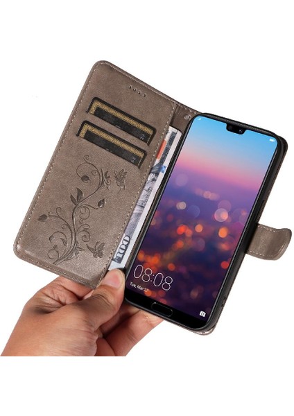 Mays Shop Huawei P20 Pro ve Kart Yuvası Cüzdan Telefon Kılıfı Için Flip Case Yüksek Kalite (Yurt Dışından)