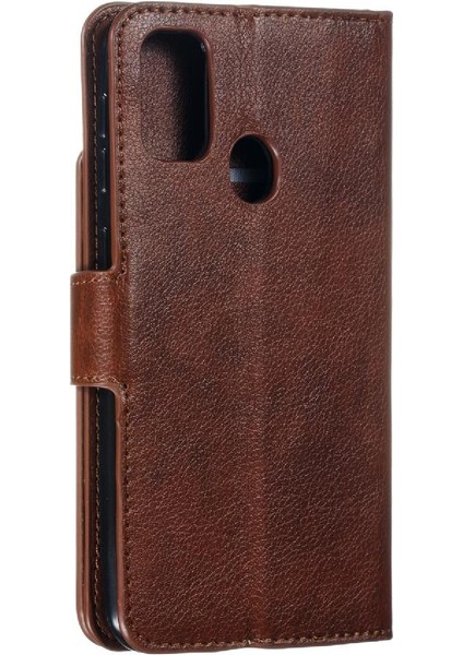 Samsung Galaxy M30S Cüzdan Pu Deri Kickstand 9 Kart Yuvaları Için Kılıf (Yurt Dışından)