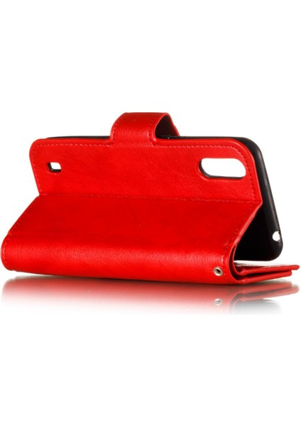 Samsung Galaxy A01 Için Kılıf Cüzdan Pu Deri Manyetik Kickstand 9 Kart (Yurt Dışından) fırsatları