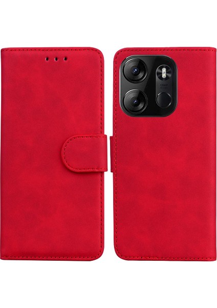 Tecno Spark Go 2023 Manyetik Premium Pu Deri Kart Yuvası Için Flip Case (Yurt Dışından)