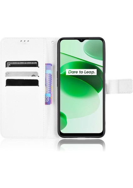 Realme C35 Kickstand Kapak Kart Tutucu Manyetik Cüzdan Için Kılıf (Yurt Dışından) fiyatları
