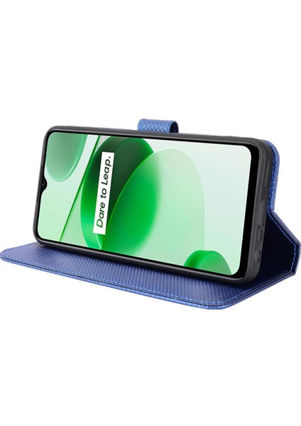 Realme C35 Kickstand Kapak Kart Tutucu Manyetik Cüzdan Için Kılıf (Yurt Dışından) fırsatları