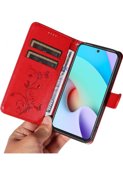 Xiaomi Redmi Için Kılıf 10 4g ve Kart Yuvası Kabartmalı Kelebek El ile (Yurt Dışından) indirimleri